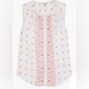 NWT Lucky Brand Sleeveless Bandana Julia Shirt